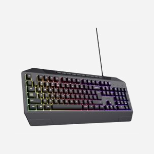 Clavier Gaming Trust GXT 836 Evocx USB QWERTY US, Membrane, 114 Touches, Rétroéclairage LED RGB, Anti-ghosting, ABS recyclé, Compatible Windows/macOS/ChromeOS - Miniature 2