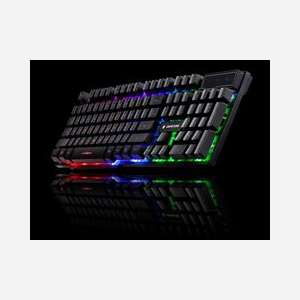 Clavier Gaming Tracer TRAKLA46651 USB Noir - Membrane, Rétroéclairage LED, Câble 1.3m, Compatible Windows, Facteur de forme 100% - Miniature 4