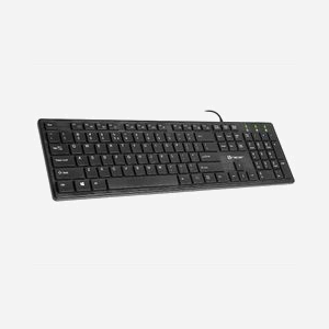 Clavier Tracer TRAKLA45922 USB Noir - Taille Réelle 100%, Membrane, Câble 1.8m, Usage Bureau, Touches Windows, Interface USB - Miniature 1