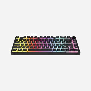 Savio SAVGK-PHENIX RED PUDDING Clavier Gaming 75% USB + RF Wireless + Bluetooth, Switch Mécanique, QWERTY US, Rétroéclairage LED RGB, Anti-ghosting - Miniature 2