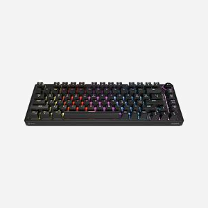 Clavier Gaming Savio Phenix SAVGK-PHENIX-RED - QWERTY US, Mécanique, 75%, USB + RF Wireless + Bluetooth, RGB LED, Anti-ghosting, Batterie 2000mAh - Miniature 2
