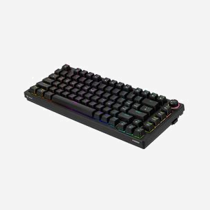 Clavier Gaming Savio Phenix SAVGK-PHENIX-RED - QWERTY US, Mécanique, 75%, USB + RF Wireless + Bluetooth, RGB LED, Anti-ghosting, Batterie 2000mAh - Miniature 3