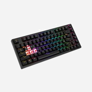 Clavier Gaming Savio Phenix SAVGK-PHENIX-RED - QWERTY US, Mécanique, 75%, USB + RF Wireless + Bluetooth, RGB LED, Anti-ghosting, Batterie 2000mAh - Miniature 4