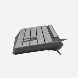 NATEC NAUTILUS Clavier USB QWERTY US International Membrane 105 touches ABS Noir/Gris, câble 1.8m, compatible Windows/Linux/Android, dimensions 135x435x26mm - Miniature 4