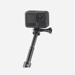 Monopode Hama 00004299 Selfie Stick Noir, Extension 90cm, Compatible GoPro & Filetage 1/4", Métal, Poids 160g, Poignée Mousse Antidérapante - Miniature 3
