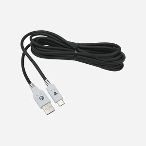 PowerA Câble USB 1516957-01 : 3m, USB A Mâle vers USB C Mâle, Noir, Compatible PlayStation 5, Conditionnement Boîte avec crochet