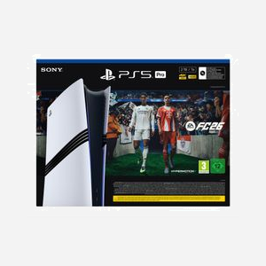 Sony PlayStation 5 Pro 2 To SSD Noir/Blanc : GDDR6, AMD Radeon, Wi-Fi 7, 8K Ultra HD, HDMI 2.1 + EA Sports FC 26 - Miniature 1