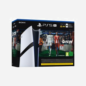 Sony PlayStation 5 Pro 2 To SSD Noir/Blanc : GDDR6, AMD Radeon, Wi-Fi 7, 8K Ultra HD, HDMI 2.1 + EA Sports FC 26 - Miniature 3