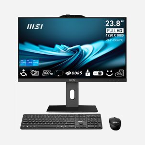 MSI Pro AP242P 14M-682EU All-in-One - Écran 23.8" FHD IPS, Intel Core i5-14400, 16Go DDR5, 512Go SSD NVMe PCIe, Intel UHD Graphics 730, Windows 11 Pro, Wi-Fi 6E - Miniature 1