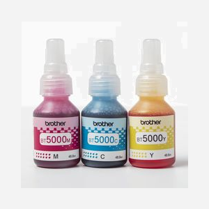 Brother BT5000CLVAL - Pack 3 Cartouches d'Encre Couleur Compatibles Cyan, Magenta, Jaune - 48.8ml - Rendement 5000 pages - Miniature 4