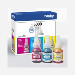 Brother BT5000CLVAL - Pack 3 Cartouches d'Encre Couleur Compatibles Cyan, Magenta, Jaune - 48.8ml - Rendement 5000 pages - Miniature 5