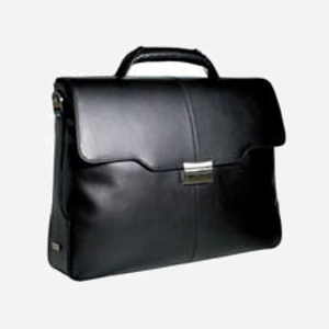 Knomo Logan 15" Malette Cuir Noir TN119 - Pour ordinateur portable jusqu'à 38.1cm (15") - Dimensions 349x106x148mm - Poids 309g - Miniature 1