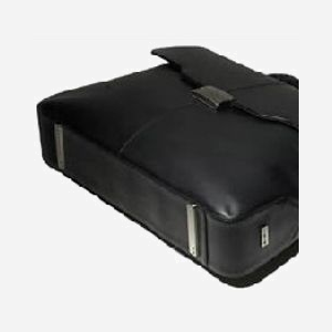 Knomo Logan 15" Malette Cuir Noir TN119 - Pour ordinateur portable jusqu'à 38.1cm (15") - Dimensions 349x106x148mm - Poids 309g - Miniature 2
