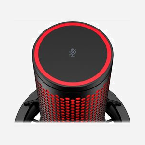 HyperX QuadCast 2 - Microphone USB Noir -20-20000Hz -7.5dB 24bit 96kHz Cardioid/Bidirectional/Omnidirectional - Interface 3.5mm - Câble 3m - Miniature 5