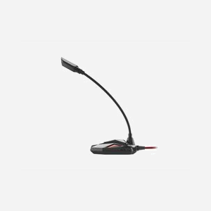 Microphone PC GENESIS Radium 100 Noir/Rouge, Omnidirectionnel -30dB, 50-16000Hz, USB Type-A, Câble 1.5m, LED, Plug&Play, Impédance 2200 Ohm - Miniature 2