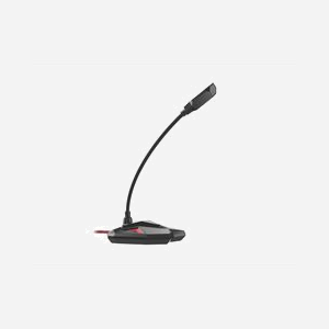 Microphone PC GENESIS Radium 100 Noir/Rouge, Omnidirectionnel -30dB, 50-16000Hz, USB Type-A, Câble 1.5m, LED, Plug&Play, Impédance 2200 Ohm - Miniature 3
