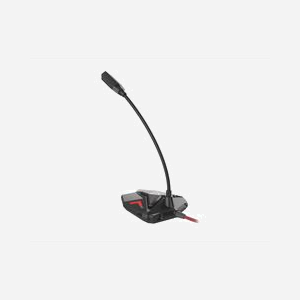 Microphone PC GENESIS Radium 100 Noir/Rouge, Omnidirectionnel -30dB, 50-16000Hz, USB Type-A, Câble 1.5m, LED, Plug&Play, Impédance 2200 Ohm - Miniature 5