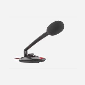 Microphone PC GENESIS Radium 200 Noir/Rouge, Cardioïde, Condensateur, USB Type-A, 100-16000Hz, -30dB, SNR 60dB, Câble 1.5m, Rétroéclairage LED - Miniature 3