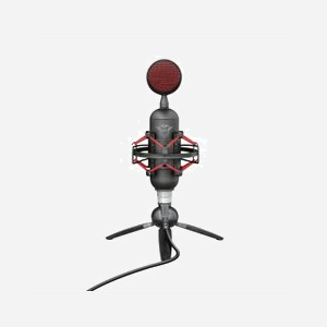 Micro Trust GXT 244 Buzz USB Cardioïde 30-18000Hz 48kHz/16-bit Noir/Rouge avec Trépied et Suspension, Compatible Windows/macOS, câble 1.8m - Miniature 2
