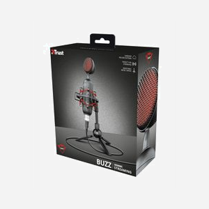 Micro Trust GXT 244 Buzz USB Cardioïde 30-18000Hz 48kHz/16-bit Noir/Rouge avec Trépied et Suspension, Compatible Windows/macOS, câble 1.8m - Miniature 5