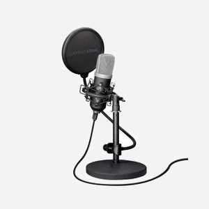 Trust Microphone de Studio USB GXT 252 Emita Noir - Cardioïde 20-20000 Hz - Connectivité USB - Longueur de câble 1.8m - Inclus : Filtre anti-pop, Bonnette en mousse et Valise de transport - Miniature 2