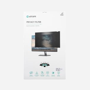 eSTUFF Filtre Confidentialité 34" 21:9 sans Bords Anti-Reflet Brillant/Mat 798x334mm PET Installation Adhésive/Latérale Universel pour Moniteur LCD - Miniature 3