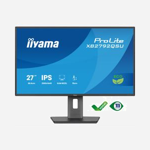 Iiyama ProLite XB2792QSU-B1 Moniteur 27" Quad HD IPS 2560x1440 120Hz 3ms GTG, Hub USB 3.2 Gen 1, FreeSync, Noir, VESA 100x100, Réglable en hauteur - Miniature 2
