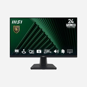 MSI Pro MP245G - Écran LCD 23.8" Full HD (1920x1080) - Panel IPS, 4ms GTG, 100Hz, 300cd/m², HDMI/DisplayPort, Haut-parleurs 2W, Noir