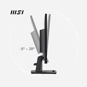 MSI Pro MP245G - Écran LCD 23.8" Full HD (1920x1080) - Panel IPS, 4ms GTG, 100Hz, 300cd/m², HDMI/DisplayPort, Haut-parleurs 2W, Noir - Miniature 4