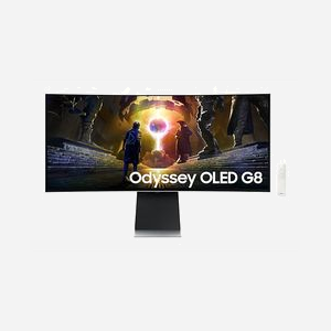 Samsung LS34DG850SUXDU Ecran PC OLED 34" (86.4cm) 3440x1440 175Hz 0.03ms GTG 1800R G-SYNC/FreeSync Premium Pro Argent