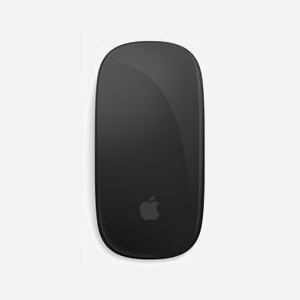 Apple Magic Mouse Noir - Bureau, Bluetooth, Tactile, Ambidextre, Batterie intégrée, Port USB-C - Compatibilité iPadOS et macOS - MXK63ZM/A