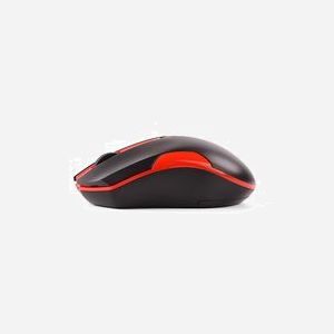 A4Tech Souris G3-200N Ambidextre RF sans fil Optique 1000 DPI, 3 Boutons, Molette Verticale, Récepteur Nano, Compatible Windows, Noir/Rouge - Miniature 2