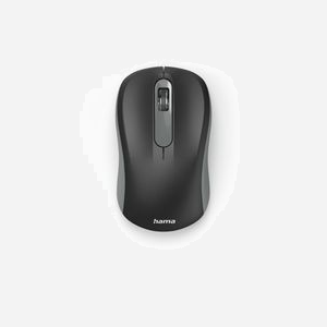 Hama AMW-200 Souris Optique sans Fil 2.4GHz 1600 DPI Ambidextre - 3 Boutons, Portée 8m, Récepteur Nano USB Type-A, Compatible Windows/macOS