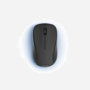 Hama MW-300 V2 Souris Optique Bureau 1200 DPI RF sans Fil 2.4 GHz Ambidextre 3 Boutons Piles AAA Compatible Windows/macOS avec Récepteur USB-A - Miniature 2