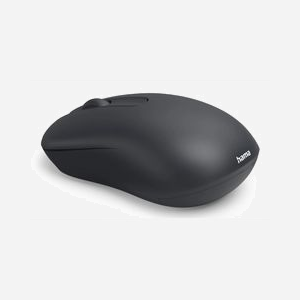 Hama WM-100 Souris Optique Sans Fil RF 1200 DPI Ambidextre 3 Boutons Roue de Défilement Noir Portée 10m, Compatible Windows 10/11 - Miniature 3