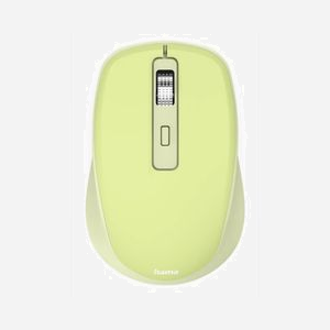 Hama Souris Optique 00173041, Droitier, Sans Fil RF + Bluetooth, 1600 DPI, 7 Boutons, Molette, Vert, Compatible Windows/macOS/Android/iPadOS