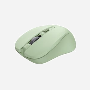 Souris Trust Mydo 25042 Ambidextre Optique sans Fil 2.4GHz 1800 DPI Vert, 4 Boutons, Portée 10m, USB-A, 1xAA, Windows/macOS/ChromeOS