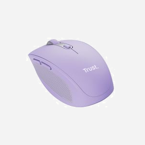Trust Ozaa 25384 Souris Bureau RF sans fil + Bluetooth 3200 DPI Optique 6 Boutons Lilas, Batterie Rechargeable, Compatible Windows/macOS/ChromeOS - Miniature 2