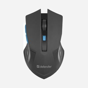 Defender ACCURA MM-275 Souris Optique sans Fil RF 1600 DPI 6 Boutons Noir/Bleu Droitier avec Récepteur USB Type-A - Windows/macOS/Linux - Miniature 2