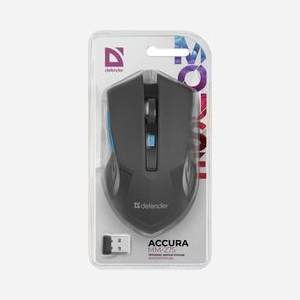 Defender ACCURA MM-275 Souris Optique sans Fil RF 1600 DPI 6 Boutons Noir/Bleu Droitier avec Récepteur USB Type-A - Windows/macOS/Linux - Miniature 4