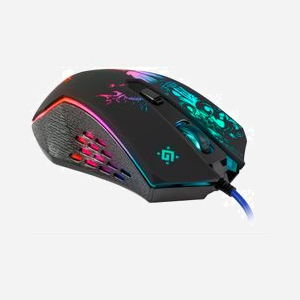 Souris Gaming Defender SIN'SISTER GM-933 Droitier Optique 7200 DPI USB Type-A 6 Boutons Programmables Rétroéclairage Multi 1.5m - Miniature 3