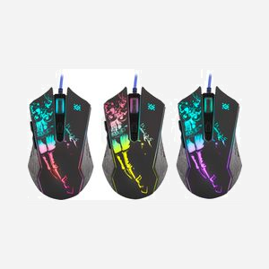 Souris Gaming Defender SIN'SISTER GM-933 Droitier Optique 7200 DPI USB Type-A 6 Boutons Programmables Rétroéclairage Multi 1.5m - Miniature 5