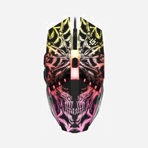 Souris Gaming Optique Ambidextre Defender GM-670L 2400 DPI, 5 Boutons Programmables, Éclairage Multi, Câble 1.5m, Durabilité 5M Clics - Miniature 2