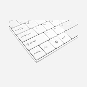 Esperanza EK122W Ensemble Clavier QWERTY et Souris sans Fil RF 2.4 GHz Blanc, Taille Réelle (100%), Pavé Numérique, Récepteur Nano Inclus - Miniature 2