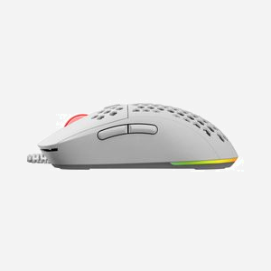 Savio HEX-R Souris Gaming Optique USB Type-A 12000 DPI, 7 Boutons Programmables, Éclairage Multi, Droitier, PTFE, 79g, Câble 1.8m, Blanc - Miniature 3