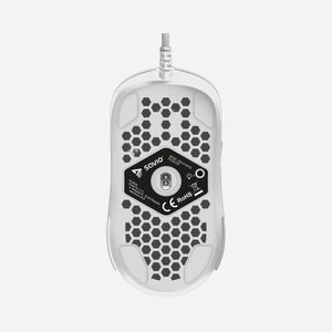 Savio HEX-R Souris Gaming Optique USB Type-A 12000 DPI, 7 Boutons Programmables, Éclairage Multi, Droitier, PTFE, 79g, Câble 1.8m, Blanc - Miniature 5
