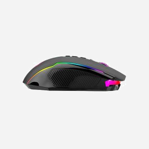Souris REDRAGON M910-KS Ranger RF Wireless + USB Type-C, 9 boutons, 1000 Hz, Noir, 10M clics, Batterie/Câble, Câble 1.8m, 124.5x72.4x39.8mm, 139g - Miniature 1