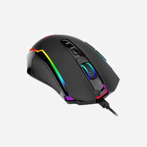 Souris REDRAGON M910-KS Ranger RF Wireless + USB Type-C, 9 boutons, 1000 Hz, Noir, 10M clics, Batterie/Câble, Câble 1.8m, 124.5x72.4x39.8mm, 139g - Miniature 4
