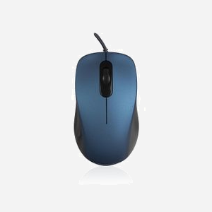 Modecom MC-M10S Souris Optique USB Type-A 1000 DPI Ambidextre 3 Boutons Bleu (Compatible Windows, macOS, Linux) 105x60x37mm - Miniature 1