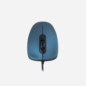 Modecom MC-M10S Souris Optique USB Type-A 1000 DPI Ambidextre 3 Boutons Bleu (Compatible Windows, macOS, Linux) 105x60x37mm - Miniature 2
